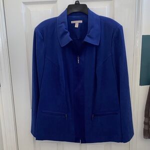 JM Collection Vibrant Blue Blazer